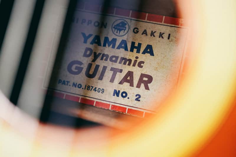 c.1960 Yamaha Dynamic Guitar No.2 – Hand Crafted in Japan | All Solid | Very Rare | Hard Case | Vintage Nitro CheckingYamaha image 1