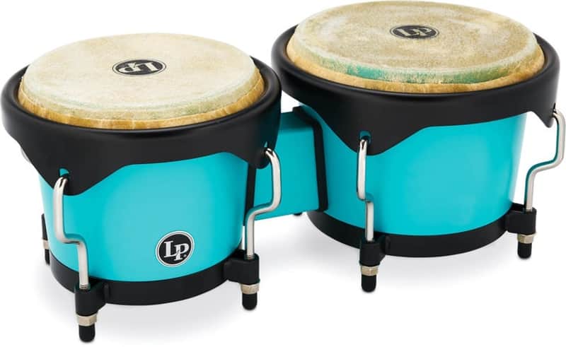 Latin Percussion Discovery II Bongos - Sea Foam image 1