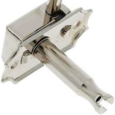 Vintage Guitar Tuners, Tuning Machines Set 3+3 15:1 Nickel Tuning Keys with Polish Cloth Bundle Tuner Heads with Metal Button image 3