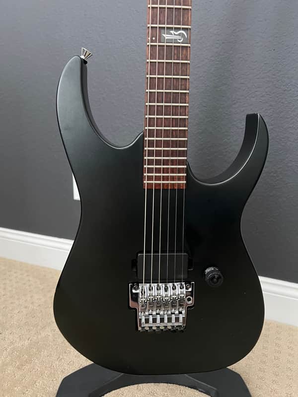 Ibanez RG6CSD1-BKF J. Custom 2000 - Black Flat image 1