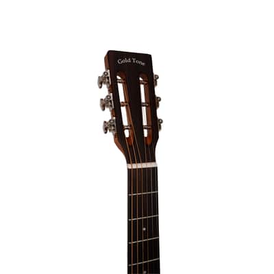 Gold Tone GT-Parlor-BR All Solid Wood Solid Sitka Spruce Top Mahogany Neck 6-String Acoustic-Electric Guitar w/Gig Bag image 9