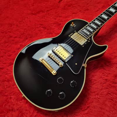 1990 Burny RLC-65 '60 Les Paul Custom Black Beauty - Revival Series - Original VH-1 Humbuckers - Made In Japan MIJ image 3