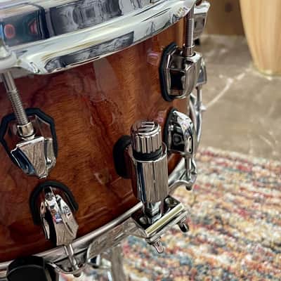 Mapex BPNBW4650CXN Black Panther Shadow 14x6.5" Birch/Walnut Snare Drum 2020 - Natural Gloss image 7