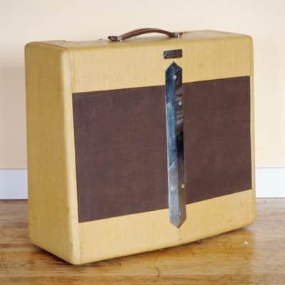 1947 Fender Dual Professional Vintage Tweed Tube Amplifier 2x10, V Front Super Bild 1