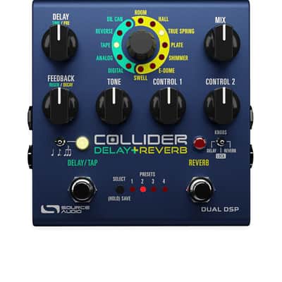 Source Audio SA263 Collider Delay + Reverb - Blue 4935 | Reverb Source Audio SA263 Collider Delay + Reverb - Blue 4935 | Reverb