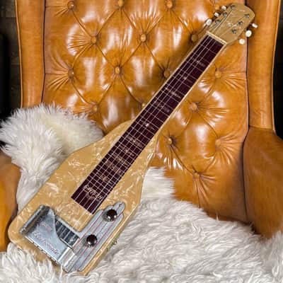 1950s Gretsch Electromatic Lap Steel Vintage Pearloid Electric Guitar W/ Original Case! image 1
