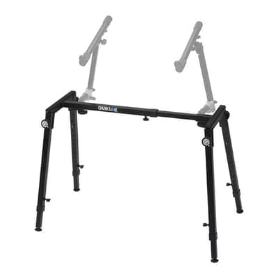 QUIK LOK - WS421 Multifunctional Heavy-Duty Workstand - Height and Width Adjustable Steel Frame for Keyboards, Digital Pianos, and Audio Mixers, Black image 5
