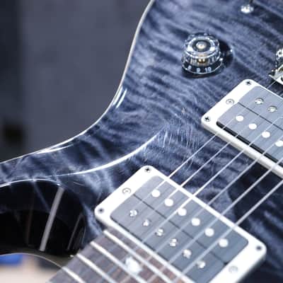 PRS Custom 24 Pattern Thin Neck Shape 85/15 Pickups Gray Black Electric Guitar w/Case image 13