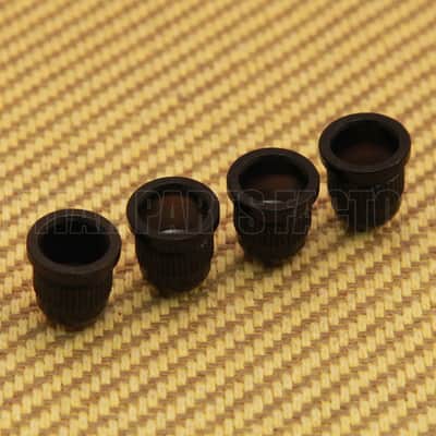 BSF-S-B (4) Black Short Length 3/8 Diameter Barrel Bass Body/String Ferrules