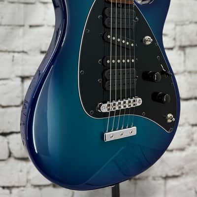 2025 Ernie Ball Music Man Steve Morse Signature HT - Blue Burst image 3