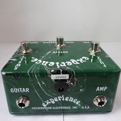 Prescription Electronics Experience Octave Fuzz Effects Pedal Green Swirl w/Box image 5