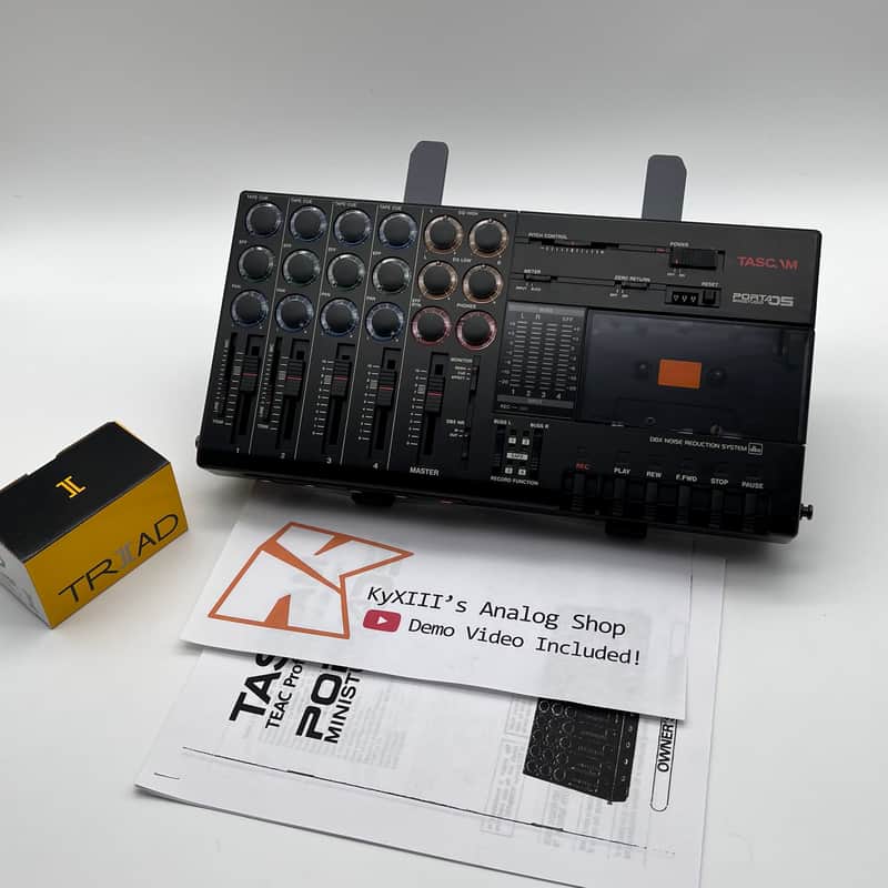 Serviced TASCAM Porta 05 4-Track Multitrack Cassette Recorder image 1