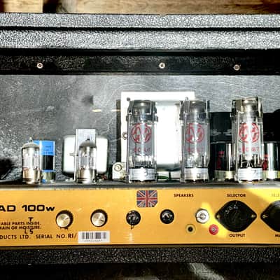 Jose modded Marshall 1959 Super Lead Reissue 2-Channel 100-Watt Guitar Amp Head 1988 - Black image 3