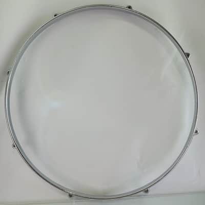 Premier 14" Die-Cast Snare Drum/Floor Tom Batter Rim/Hoop Chrome 8-Lug UK 50-60s image 5
