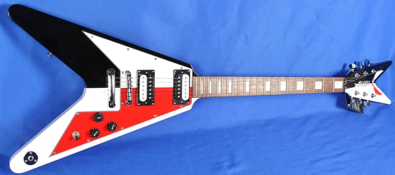 Dean Michael Schenker MS Festival Flying V Red Black Electric