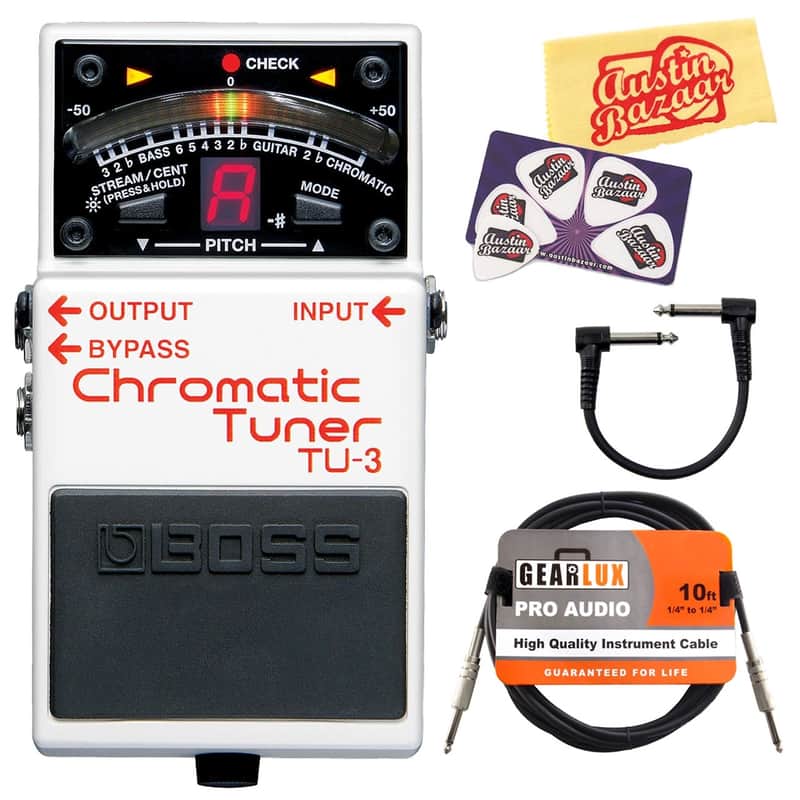 Boss TU-3 Chromatic Tuner w/ Cables image 1