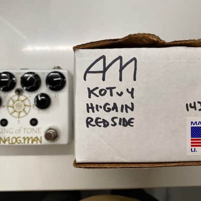 Analogman King of Tone V4 with Red Side High Gain Option and Mode Toggle Switch 2009 - Present - Graphic image 2