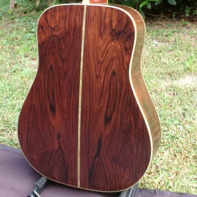 1974 Yairi YW-600 Dreadnought Guitar New Jacaranda Natural+vintage Hard Case image 9