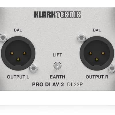 Klark Teknik PRO DI AV 2 DI 22P Passive Stereo DI Box image 7