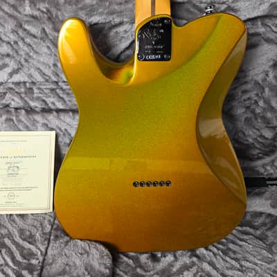 Fender 75th Anniversary American Ultra II Telecaster Liquid Gold W/Case image 6
