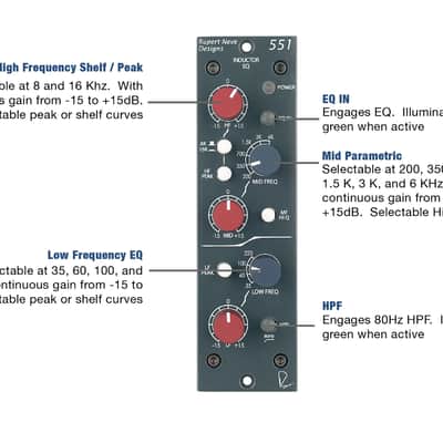 Rupert Neve Designs 551 500-Series Inductor EQ - Demo image 4