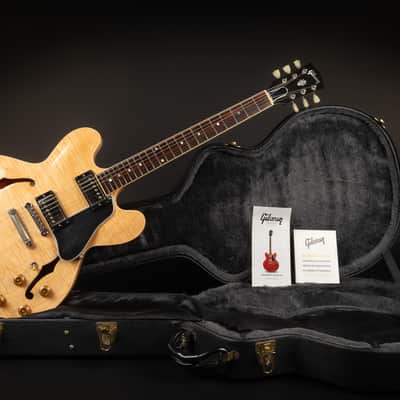 2006 Gibson Memphis Custom ES-335 Dot Figured - Antique Natural | USA Semi-Hollow Flame Maple Classic ’57 Humbucker 3.54kg | OHSC image 2