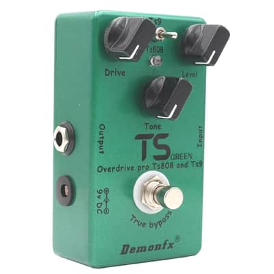 Demonfx TS Green Overdrive Effect Pedal,TS808/TS9 Mode, FREE PICK + HOLDER+ FREE SHIP USA image 7