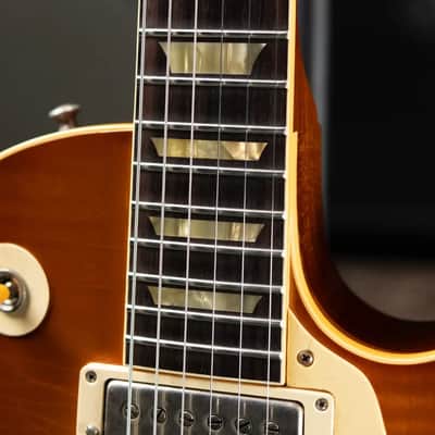 Gibson Custom Shop Limited Edition 1959 Les Paul Standard Reissue Murphy Lab Electric Guitar - Faded Peach Burst Heavy Aged with Hardshell Case image 14