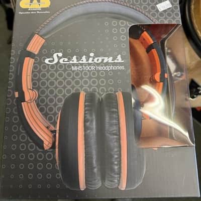 CAD Audio Sessions MH510OR Closed-Back Headphones Black/Orange - NOS image 1