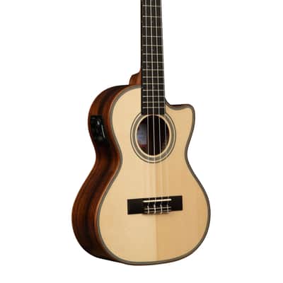 Kala Solid Spruce Ebony Cutaway Tenor Ukulele with EQ / KA-SSEBY-T-CE image 3