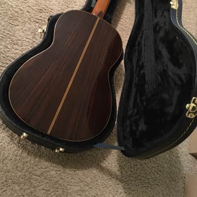 Yamaha  C-300 concert classical guitar  1970s Solid Spruce and rosewood back and sides image 13