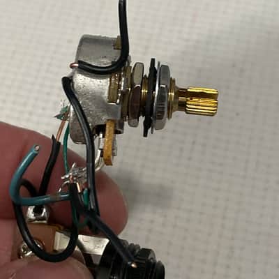 2000's Charvel San Dimas 2H Guitar Factory Electronics Wiring Volume Pot, 3 Way Toggle Switch, Knob image 6