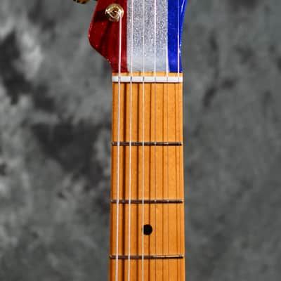 Fender Buck Owens Telecaster Red Silver Blue Sparkle w/ Hardshell Case & FREE Same Day Shipping image 2