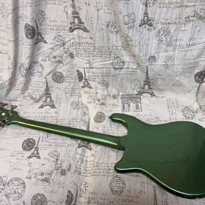 2021 Epiphone Embassy Pro Electric Bass, Wanderlust Green Metallic image 8