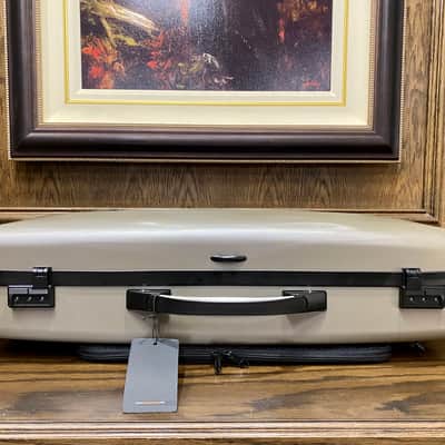 Bam France 'Supreme Hightech' Oblong Viola Case - Champagne with Black Trim image 3