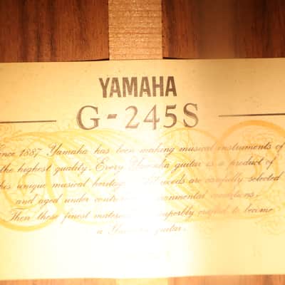 Yamaha G-245S Classical Acoustic Guitar W/ Nylon Savarez Strings and Gig Bag image 12