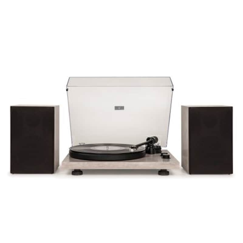 Crosley #C62B-GY - C62B Turntable System with 80 Watt Stereo Speakers- Gray image 1