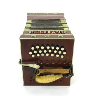Foerster 96 Key Chemnitzer Concertina Button Accordion, Original Case image 7