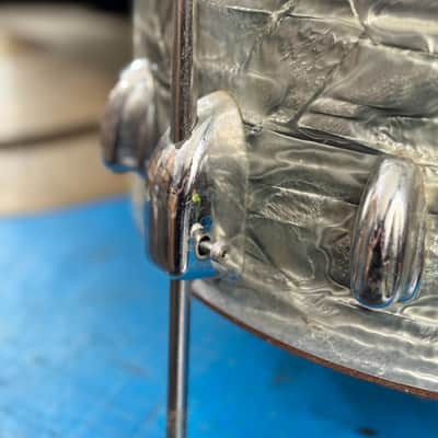 USED Slingerland 14x14 Floor Tom, Light Blue Pearl, 1963 image 6