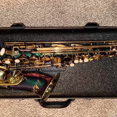 LA Sax Alto Saxophone, with high G key - Chameleon Color image 1