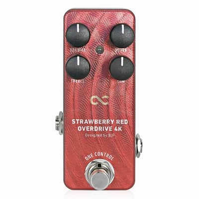 One Control Strawberry Red Overdrive 4K OC-SROD4Kn -  BJF Series Effects Pedal for Electric Guitar - NEW! image 1