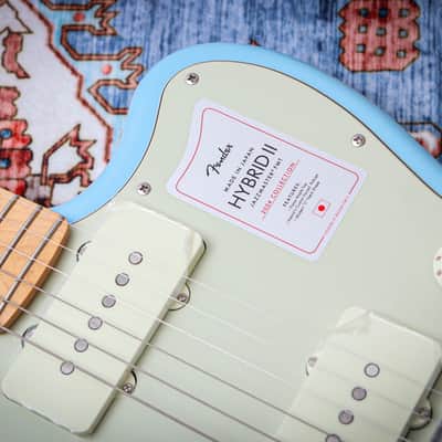 FENDER MIJ Hybrid II Jazzmaster FMT "Celeste Blue + Maple" (2024) image 11
