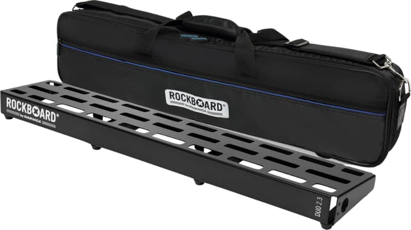 RockBoard DUO 2.3 Pedalboard, 28.4" x 5.6" w/ Softcase image 1