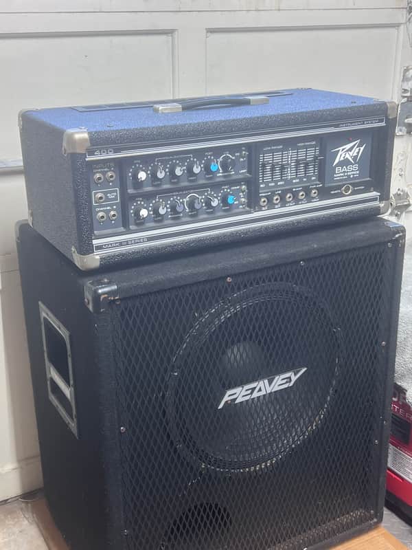 Peavey Peavey Bass Mark III Series 400B 1978 - Black Serviced W/CAB image 1
