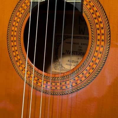 CBS MASTERWORKS Kazou Yairi MWG-Y1040 Acoustic Classical Flamenco Guitar 1970s Natural RARE image 8
