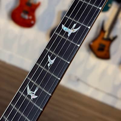 PRS Custom 24 "10 Top" - Carroll Blue/Natural Back - Mint image 10