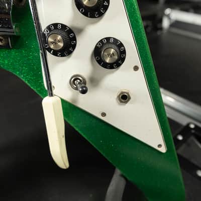 Greco Flying V 1978 - Green Sparkle image 4