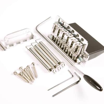 Hipshot Strat Trem Bridge 6 Point 2-1/16" narrow spacing Stainless - 40500M
