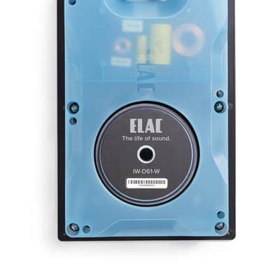 Elac - Debut IW-D61-W Custom in-Wall Speaker (Ea), Black image 2