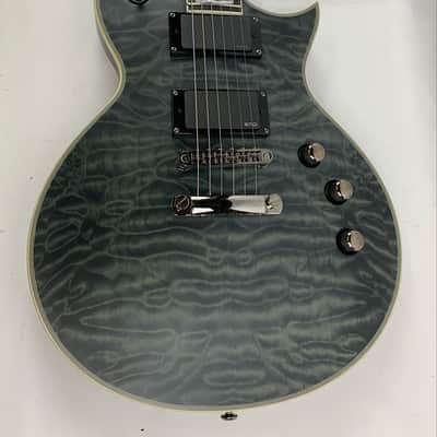 ESP LTD EC-401 QM See Thru Black Satin Electric Guitar B-Stock image 2